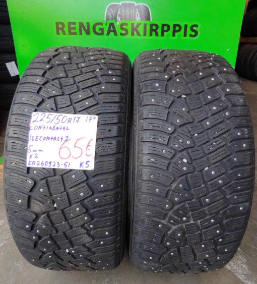 225/50R17 Continental IceContact 2 nasta 5mm / K5