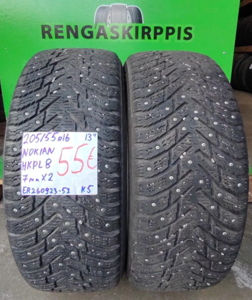 205/55R16 Nokian HKPL 8 nasta 7mm / K5