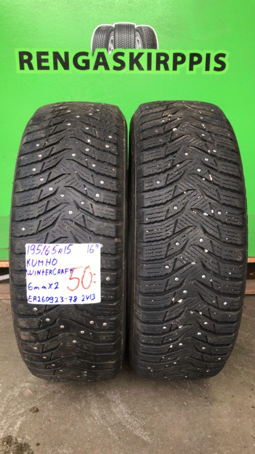 195/65R15 Kumho Wintercraft nasta 6mm / 2V13