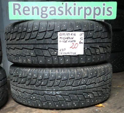 205/55R16 Michelin X-Ice North nasta 6mm / K3P