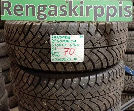 205/60R16 BFGoodrich G-Force Stud nasta 8mm / 5P1A