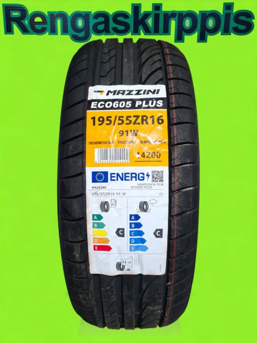 195/55R16 Mazzini Eco605 91W XL C,B 71dB/kesä