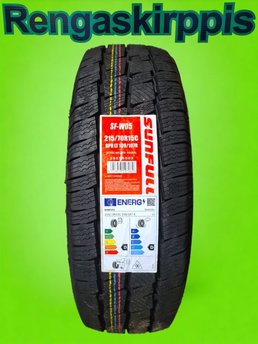 215/70R15C Sunfull SF-W05 109/107R D,D 73dB/kitka