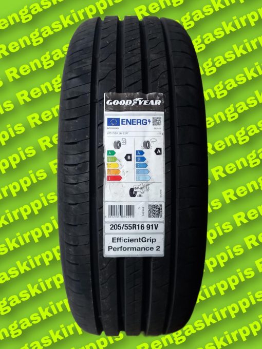 205/55R16 Goodyear EfficientGrip Performance 2  91V B,A 69dB/kesä