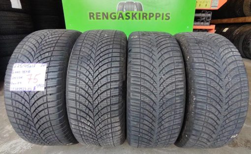 225/45R17 GoodYear Vector kesä 7mm / 4P50
