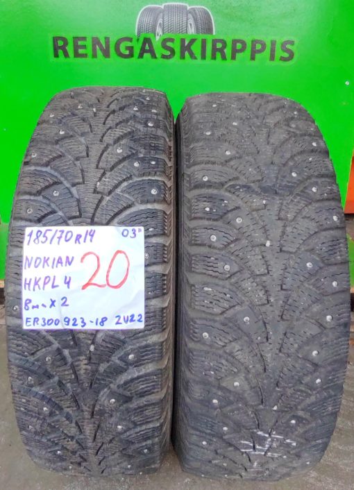 185/70R14 Nokian HKPL 4 nasta 8mm / 2V22