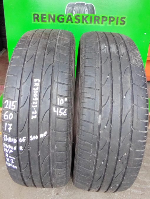 215/60R17 Bridgestone Dueler H/P kesä 4mm / 5V43
