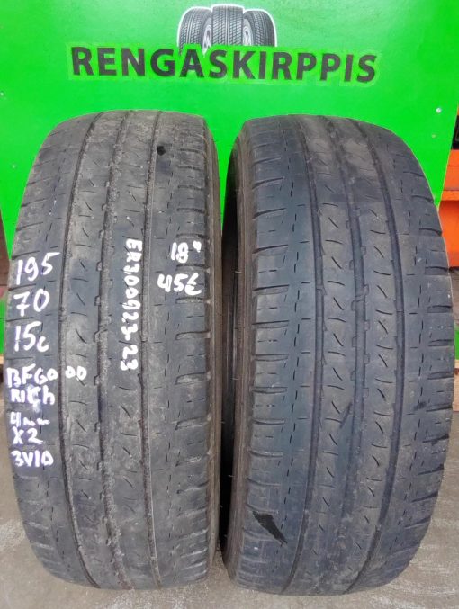 195/70R15c BFGoodrich kesä 4mm / 3V10