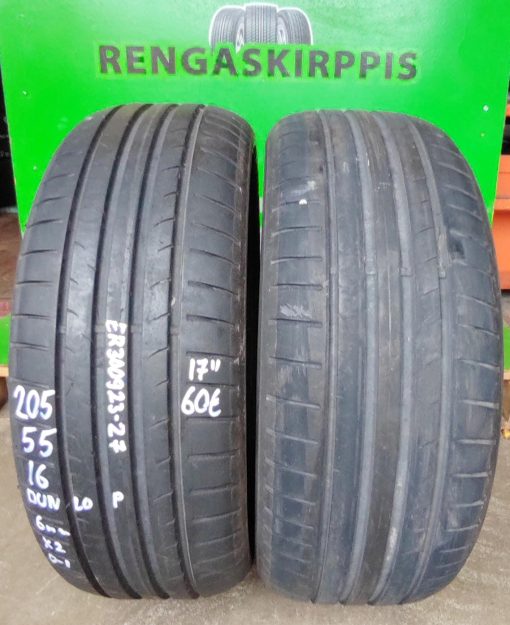 205/55R16 Dunlop kesä 6mm / 0-1