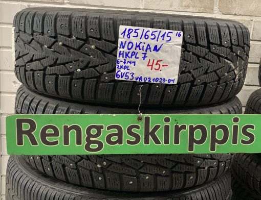 185/65R15 Nokian HKPL 7 nasta 6-7mm / 6V53