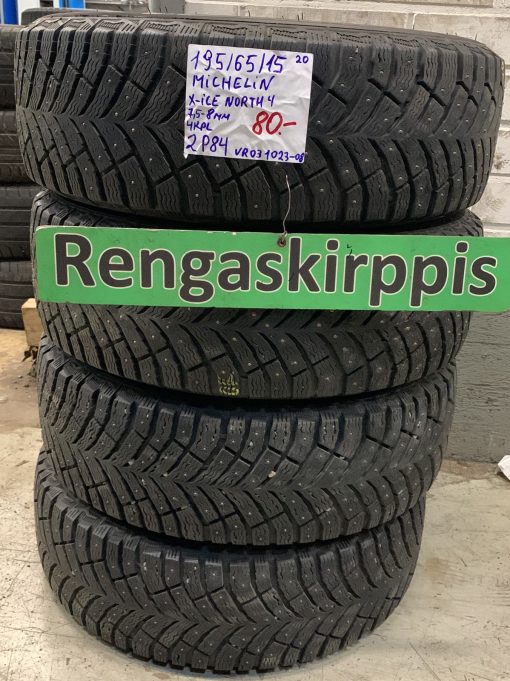 195/65R15 Michelin X-Ice North 4 nasta 7,5-8mm / 2P84
