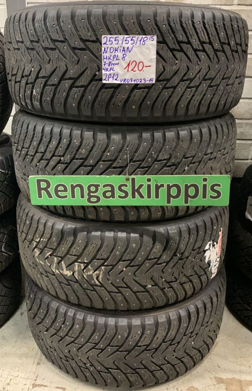 255/55R18 Nokian HKPL 8 nasta 7-8mm / 2P12