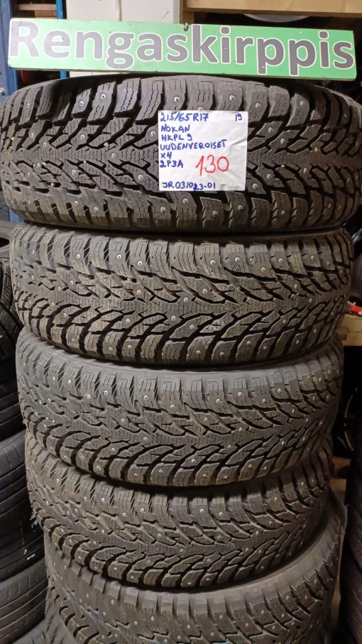 215/65R17 Nokian HKPL 9 nasta uudenveroiset / 2P3A