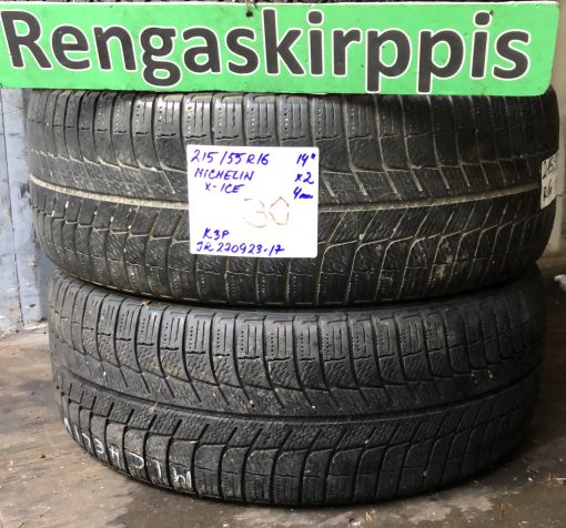 215/55R16 Michelin X-Ice kitka 4mm / K3P