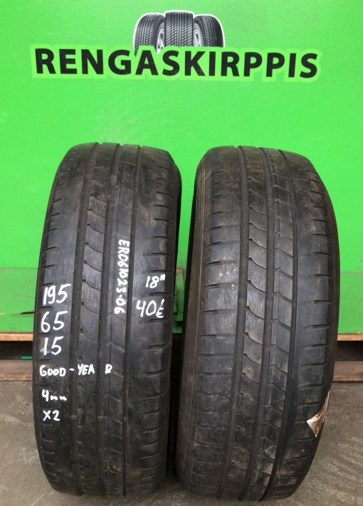 195/65R15 GoodYear kesä 4mm / 2V12
