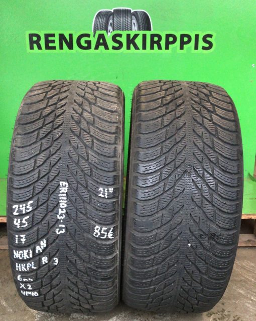 245/45R17 Nokian HKPL R3 kitka 6mm / K9