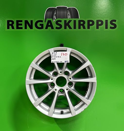 16" 5x120 ET41 K72,6 16"x7 Oem / VR7