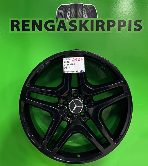 21" 5x112 ET46 K66,6 21"x10 Uudenveroiset Oem AMG / VD5