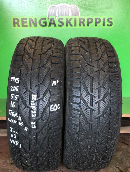 205/55R16 Tigar Winter M+S kitka 7mm / 4V51