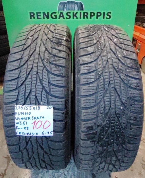 235/55R19 Kumho WinterCraft WS51 kitka 8mm / 6-45