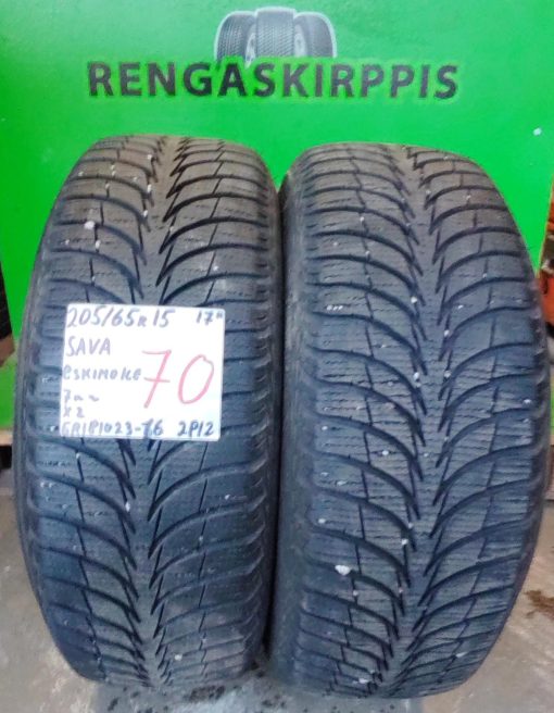 205/65R15 Sava Eskimo Ice kitka 7mm / 2P12
