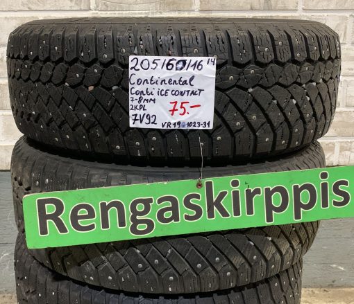 205/60R16 Continental ContiIceContact nasta 7-8mm / 7V92