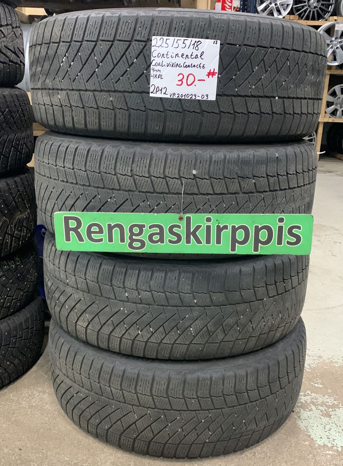 225/55R18 Continental ContiVikingContact 6 kitka 4mm # / K6