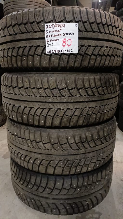 225/50R17 General Altimax Arctic nasta 6mm / 3V1