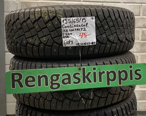 195/65R15 Continental IceContact 2 nasta 5-6mm / 6V83