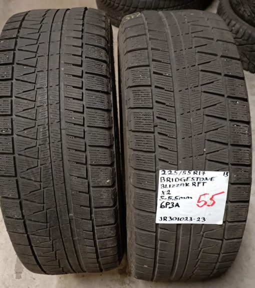 225/55R17 Bridgestone Blizzak RFT kitka 5-5,5mm / 6P3A