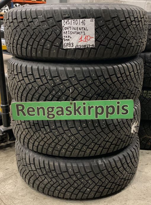 215/70R16 Continental IceContact 3 nasta 9mm / 6P93