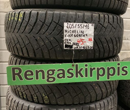 205/55R16 Michelin X-Ice North 4 nasta 5mm / 7V82