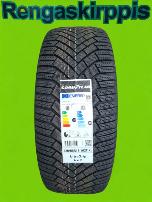 225/55R18 Goodyear UltraGrip Ice 3 102T XL/ kitka