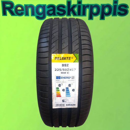 225/50R17 Delinte DS2 XL 98W B,B 72dB/ kesä