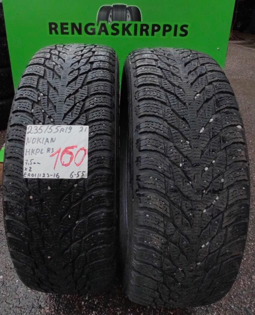 235/55R19 Nokian HKPL R3 kitka 7,5mm / 6-55