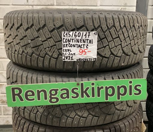 215/60R17 Continental IceContact 2 nasta 6,5-7mm / 2V21