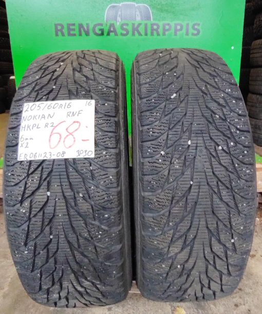 205/60R16 Nokian HKPL R2 kitka 6mm / 4V56