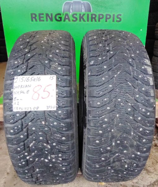 215/65R16 Nokian HKPL 8 nasta 8mm / 3P20