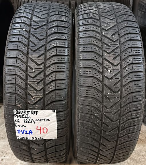 195/55R17 Pirelli Snow Control Serie 3 kitka 6mm / 7V2A