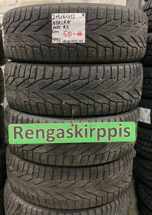 215/60R17 Nokian HKPL R2 kitka 4-5mm / 4P92