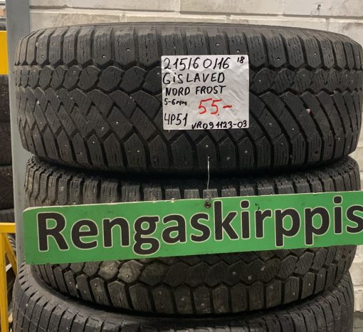 215/60R16 Gislaved Nord Frost nasta 5-6mm / 4P51
