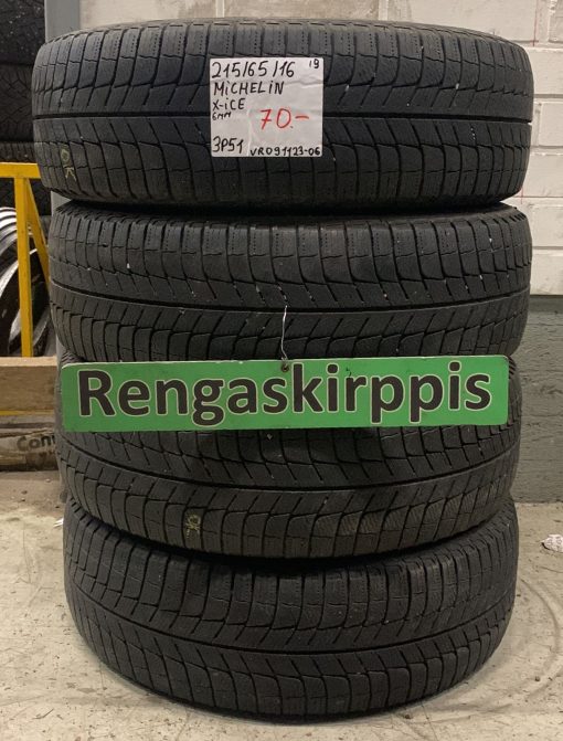 215/65R16 Michelin X-Ice kitka 6mm / 3P51