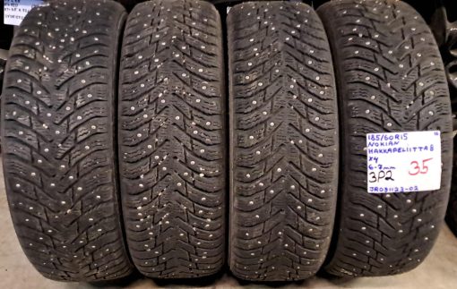185/60R15 Nokian HKPL 8 nasta 6-7mm / 3P2