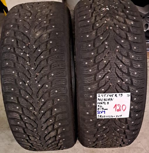 245/45R19 Nokian HKPL 9 nasta 7-9mm / 2V1