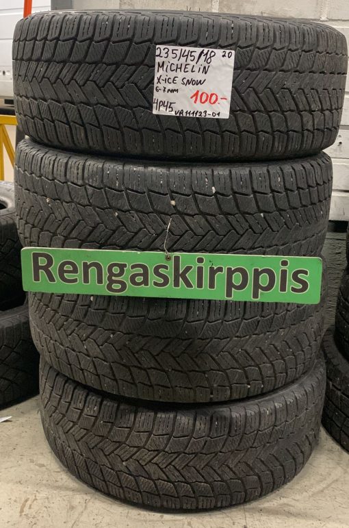235/45R18 Michelin X-Ice Snow kitka 6-7mm / 4P45