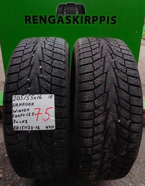 205/55R16 Hankook WinterCraft IZ2 kitka 7mm / 4V31