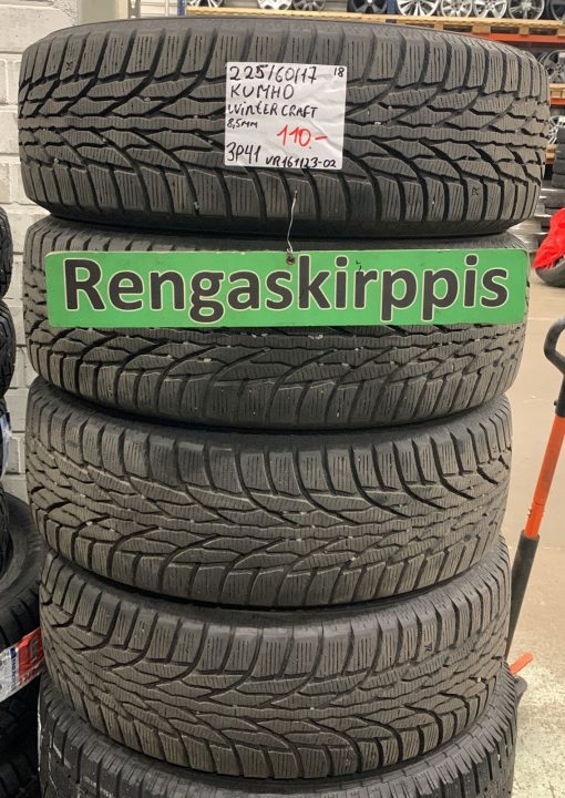 225/60R17 Kumho WinterCraft kitka 8,5mm / 3P41