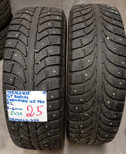 195/65R15 GTRadial Champiro Ice Pro nasta 5-6mm / 5V3A
