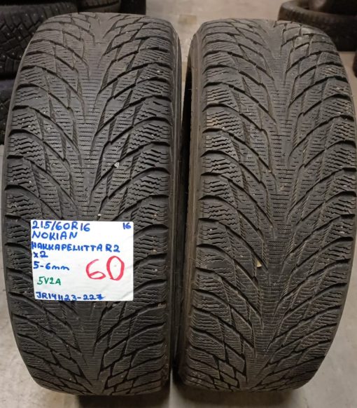 215/60R16 Nokian HKPL R2 kitka 5-6mm / 5V2A