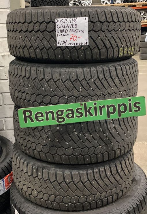 205/55R16 Gislaved Nord Frost 200 nasta 7-7,5mm / 7V74